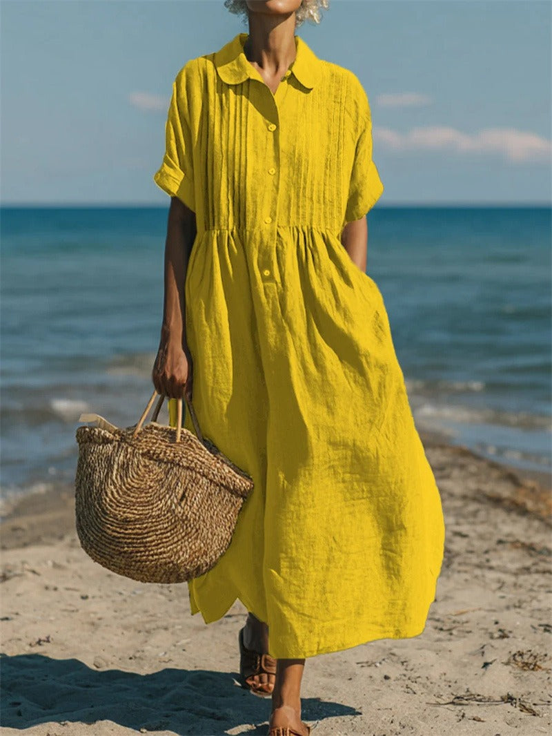 Charlotte | Robe longue côtière aérée