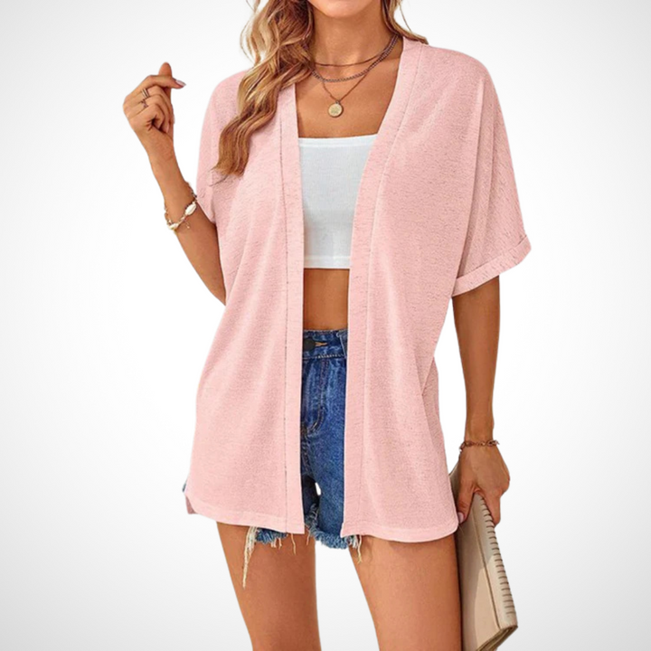 APPOLLINE™ - Cardigan fluide et stylé à manches courtes