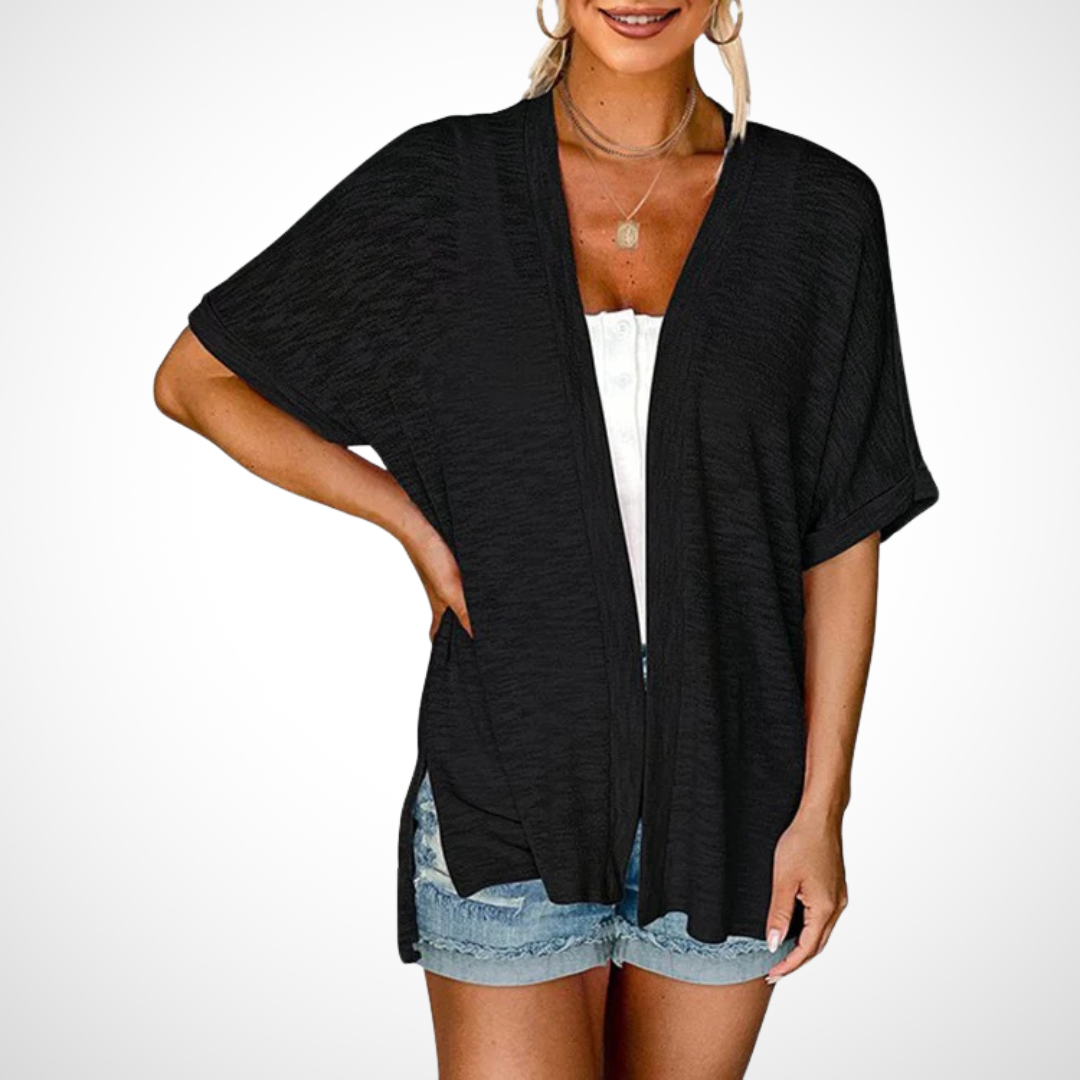 APPOLLINE™ - Cardigan fluide et stylé à manches courtes