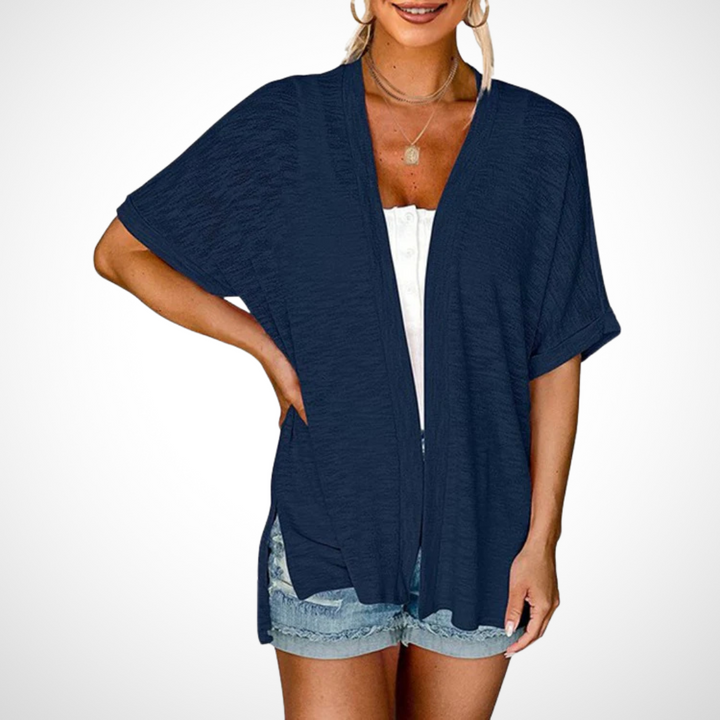 APPOLLINE™ - Cardigan fluide et stylé à manches courtes