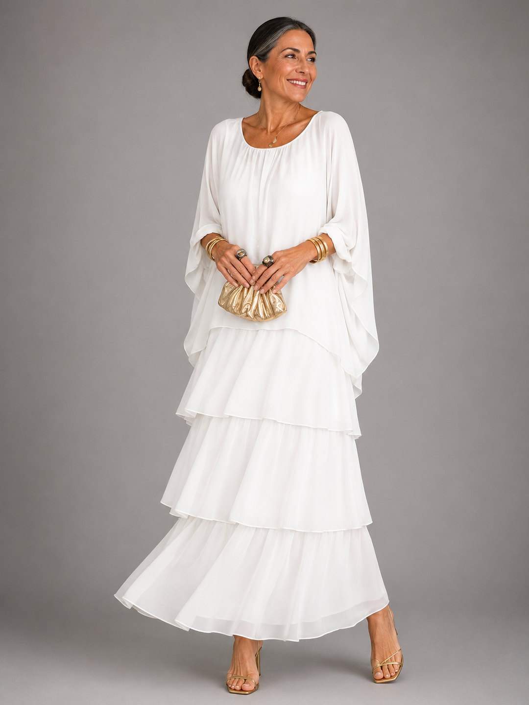 Evelyn | Layered Elegance Maxi Dress