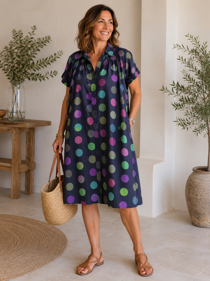 Madeleine | Artistic Shirt Midi Dress