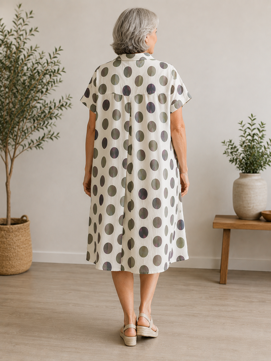 Madeleine | Artistic Shirt Midi Dress