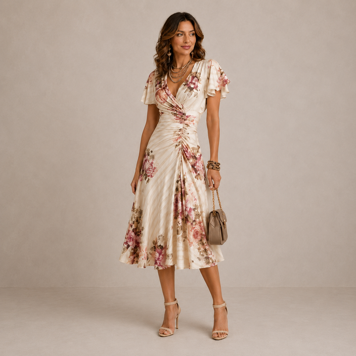 MARGARET | Elegant Midi Dress