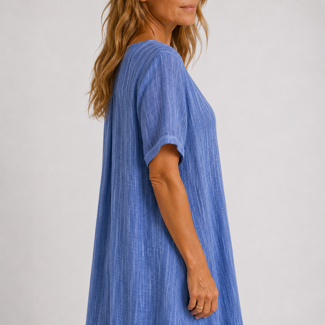Élodie | Relaxed V-Neck Maxi Dress