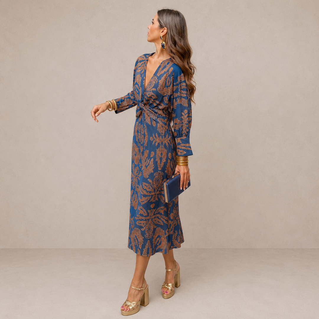 ELOWENA | Elegant Midi Dress