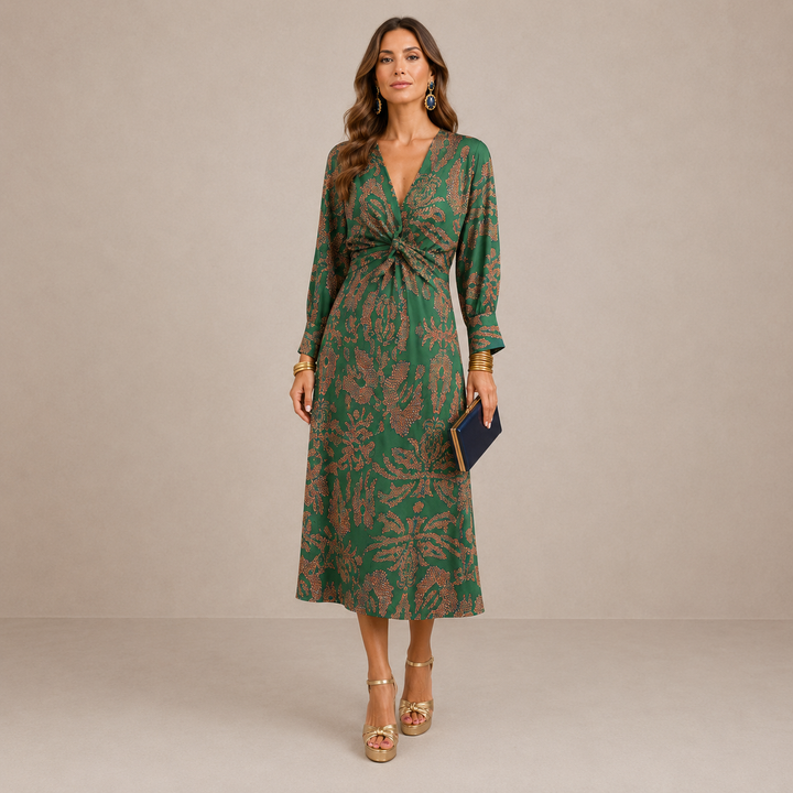 ELOWENA | Elegant Midi Dress