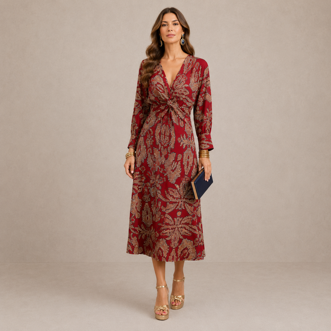 ELOWENA | Elegant Midi Dress