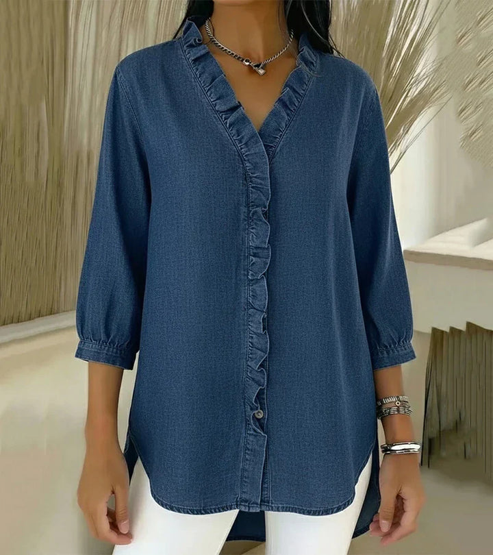 Shirly | Blouse en jean élégante