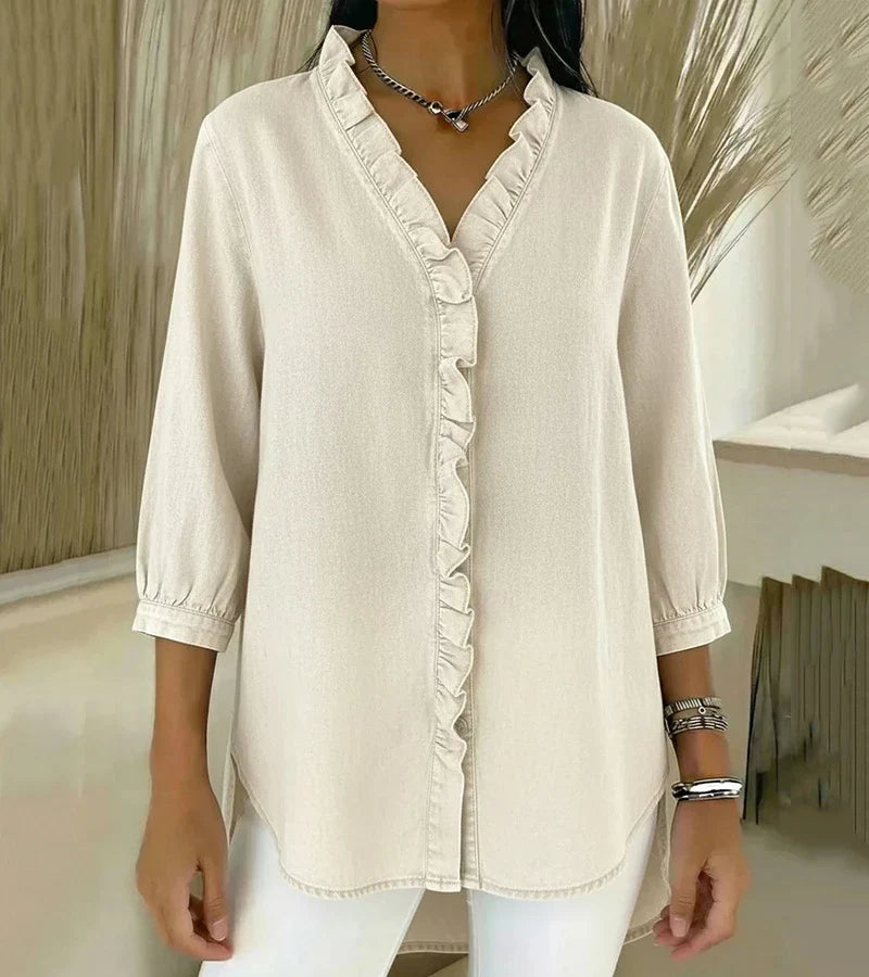Shirly | Blouse en jean élégante