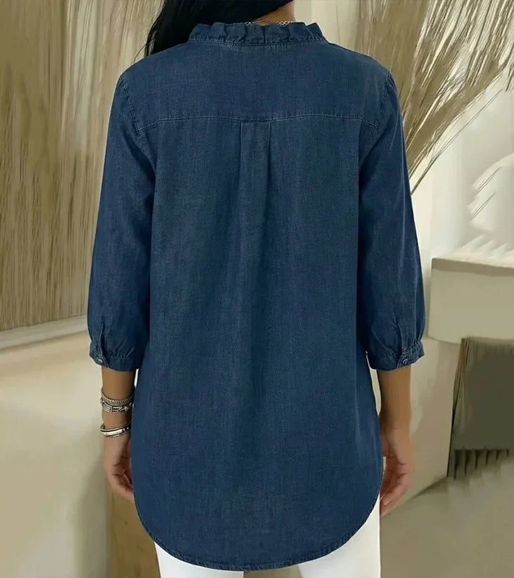 Shirly | Blouse en jean élégante