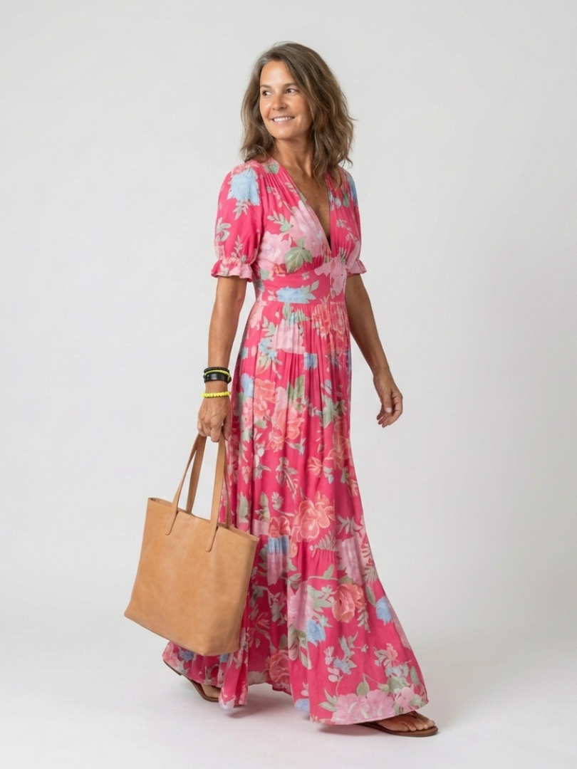 Carolyn | Floral Grace Maxi Dress