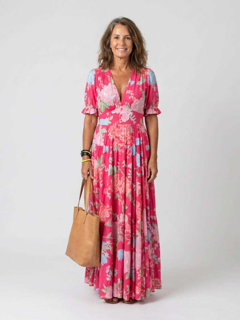 Carolyn | Floral Grace Maxi Dress