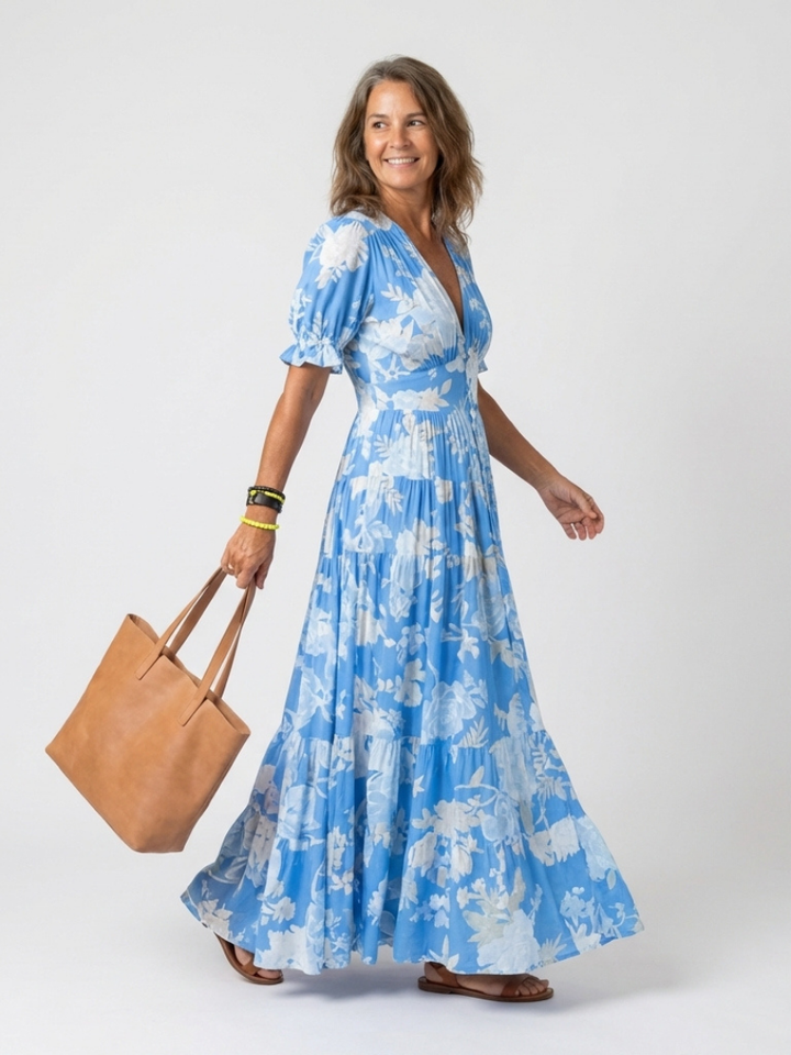 Carolyn | Floral Grace Maxi Dress