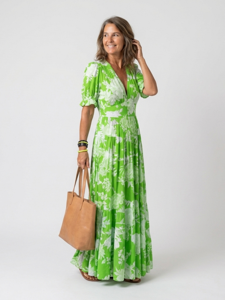 Carolyn | Floral Grace Maxi Dress