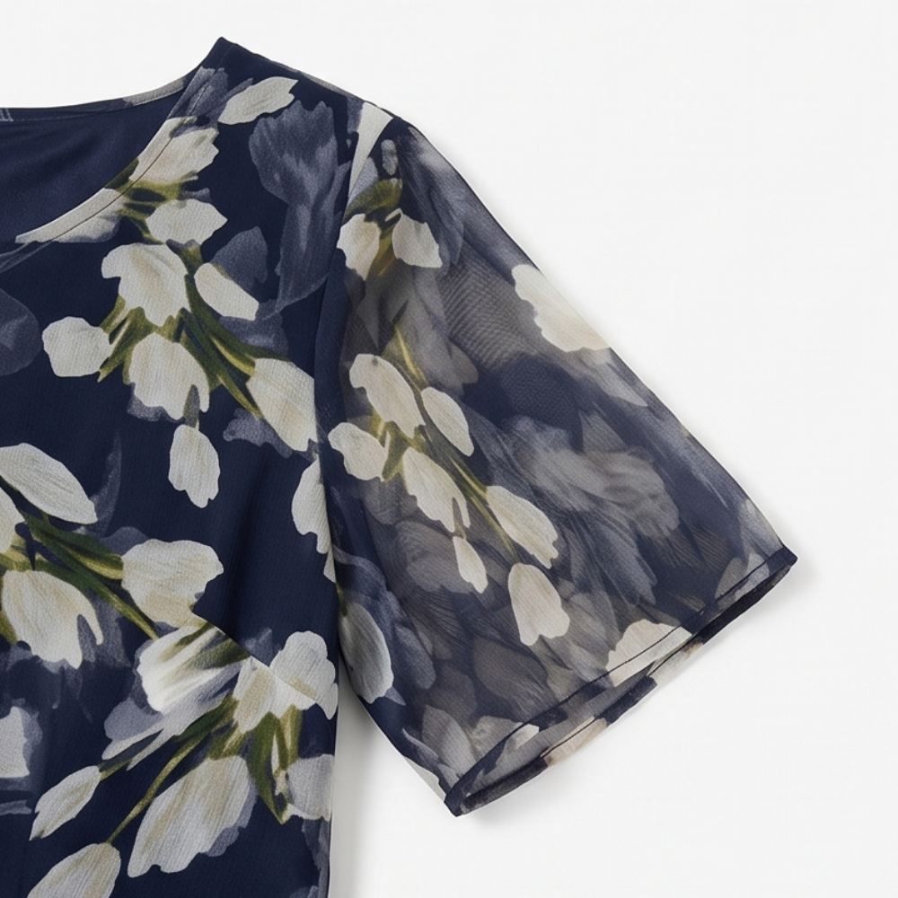 Monique | Elegant Floral Midi Dress