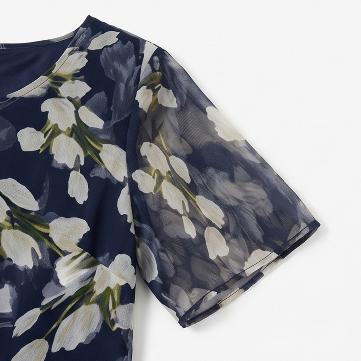 Monique | Elegant Floral Midi Dress