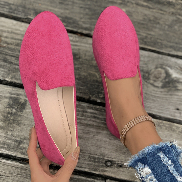 TARA™ - Ballerines plates unies à bout pointu