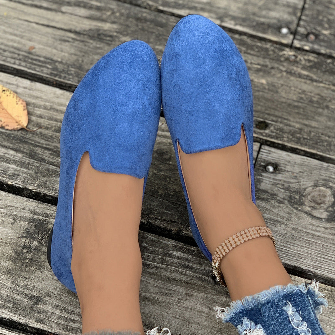 TARA™ - Ballerines plates unies à bout pointu
