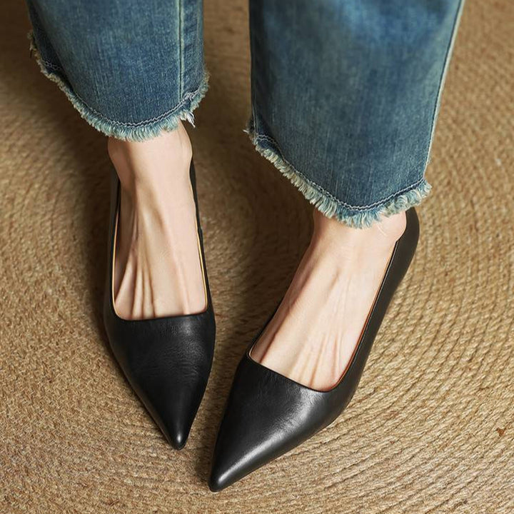 Chaussures à talons Anok en cuir véritable