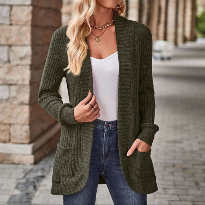 LUCILLE™ - Cardigan léger et douillet à manches longues et devant ouvert