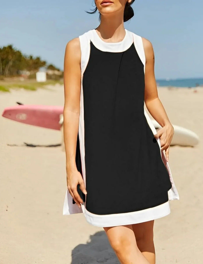 QUEENEE™ – Ensemble de détente chic sans manches avec pull et short