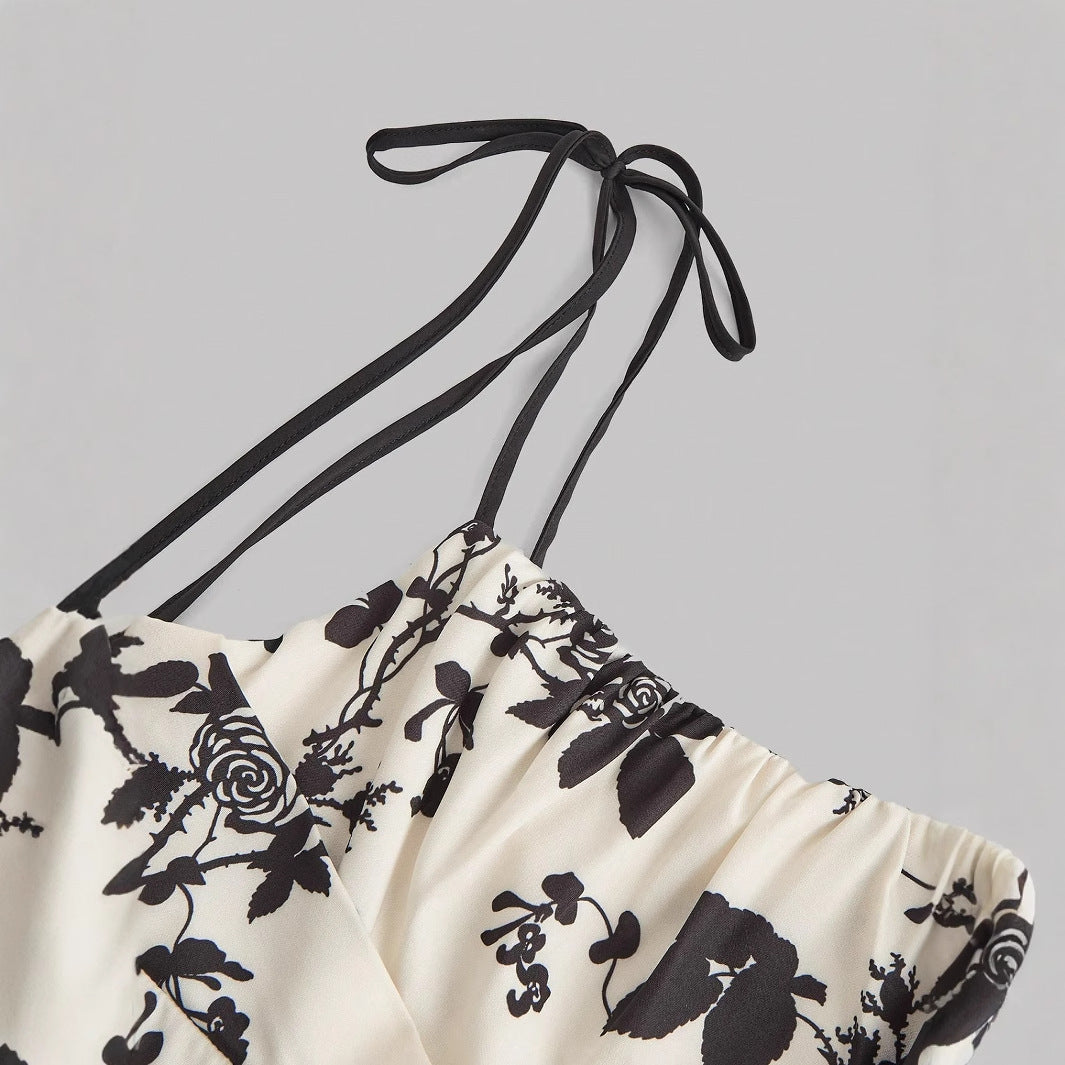 DAHLIANA™ - Robe d'été élégante à nouer sur les épaules