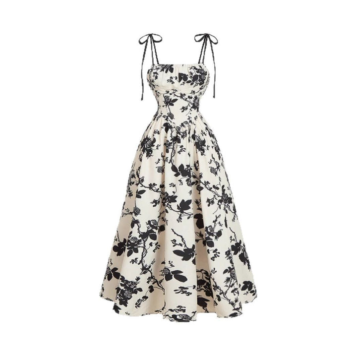 DAHLIANA™ - Robe d'été élégante à nouer sur les épaules