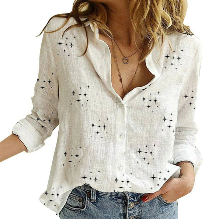 SANDRA™ – Blouse Classique Imprimée