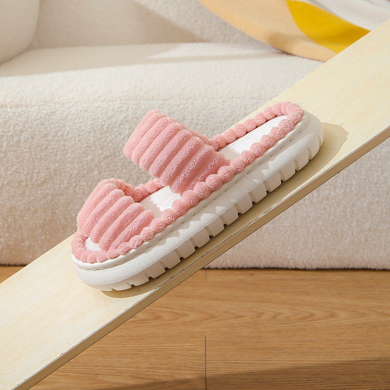 SIRA™ – Chaussons ouverts et douillets en peluche