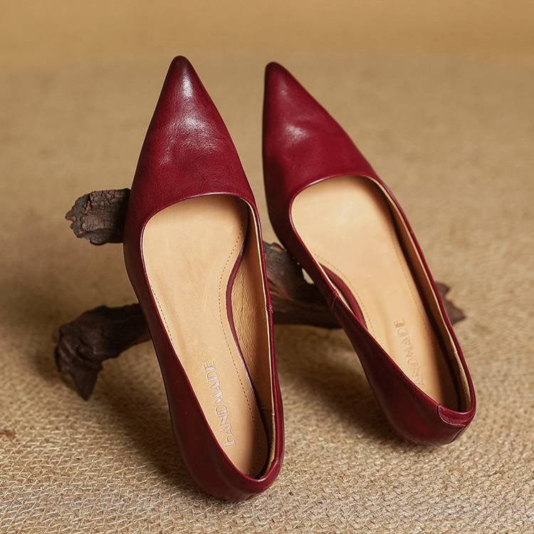 Chaussures à talons Anok en cuir véritable