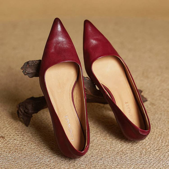 Chaussures à talons Anok en cuir véritable