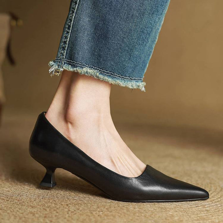 Chaussures à talons Anok en cuir véritable