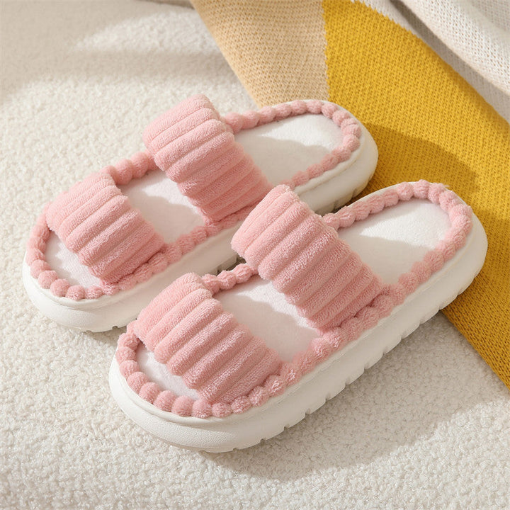 SIRA™ – Chaussons ouverts et douillets en peluche