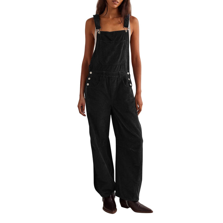 PANIZ™ - Salopette vintage à jambes larges et réglables