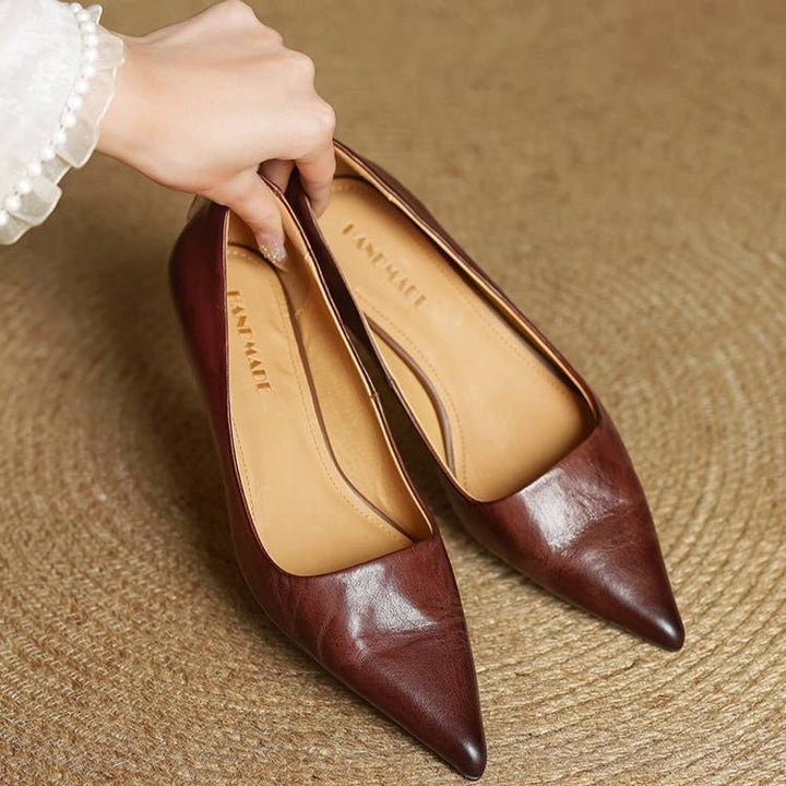 Chaussures à talons Anok en cuir véritable