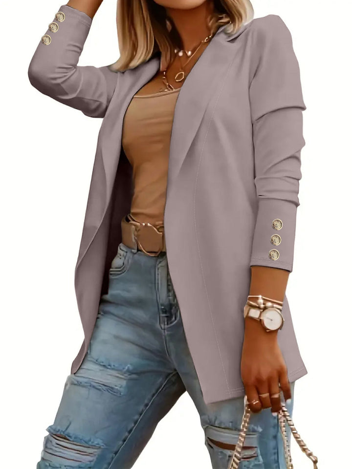 ODIN™ - Blazer long décontracté à devant ouvert