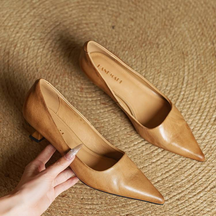 Chaussures à talons Anok en cuir véritable