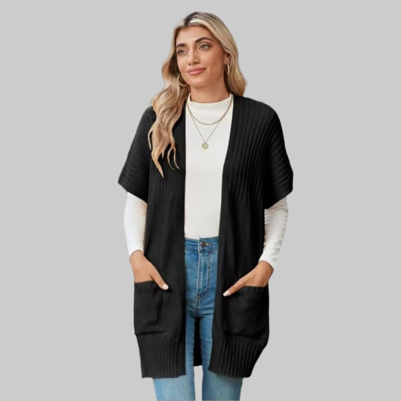 BREE™ - Cardigan en maille léger ouvert sur le devant