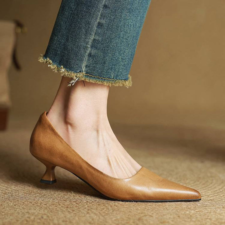Chaussures à talons Anok en cuir véritable