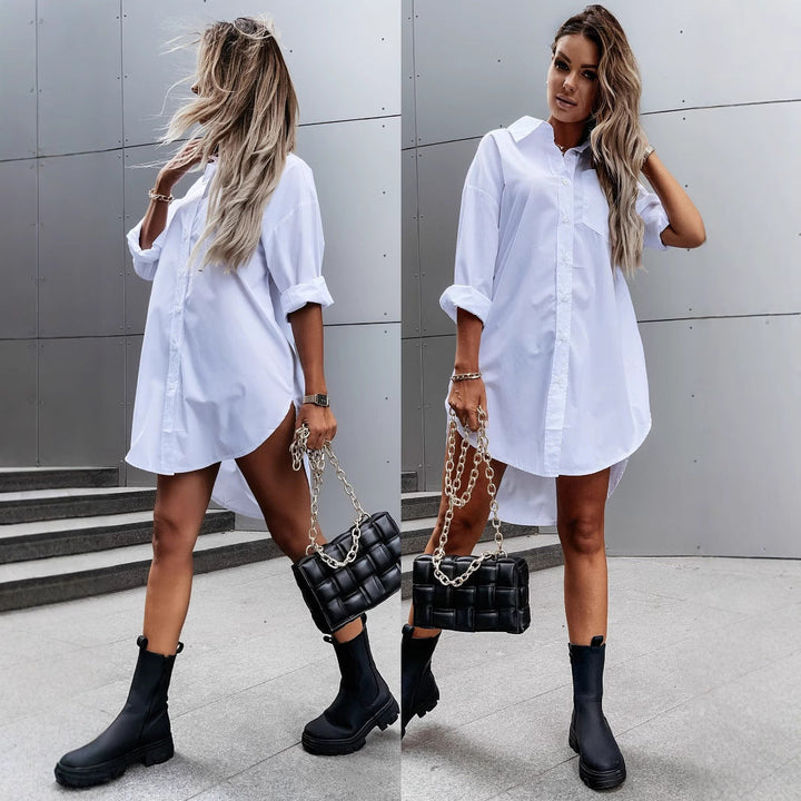 LYKA™ – Robe Chemise Chic et Décontractée