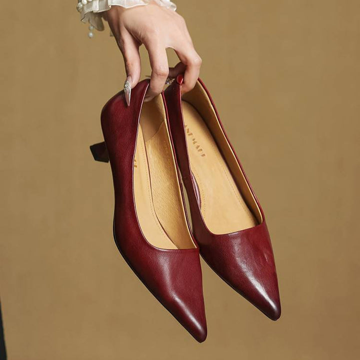 Chaussures à talons Anok en cuir véritable