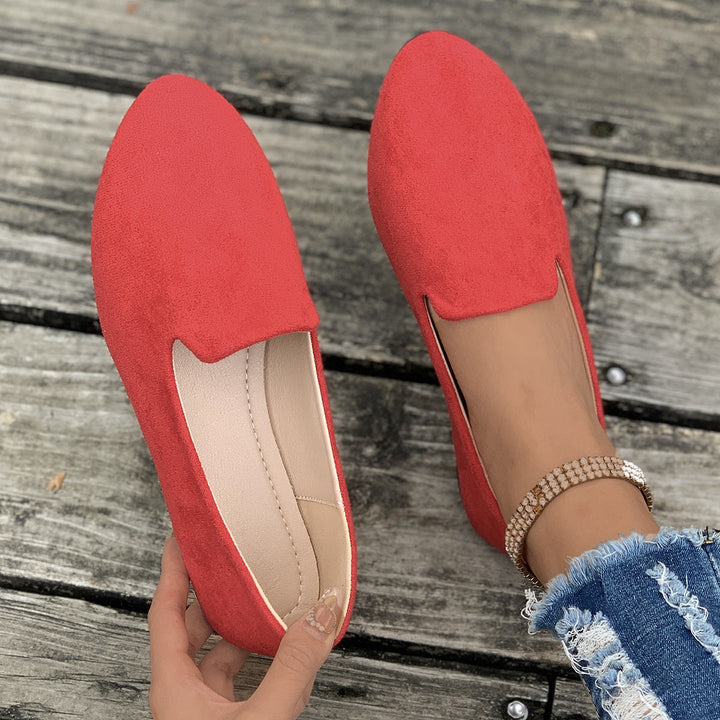 TARA™ - Ballerines plates unies à bout pointu