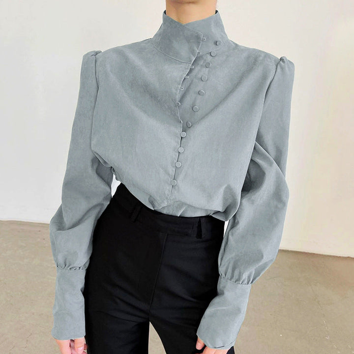 Chemisier à manches longues boutonnée chic - FADI™
