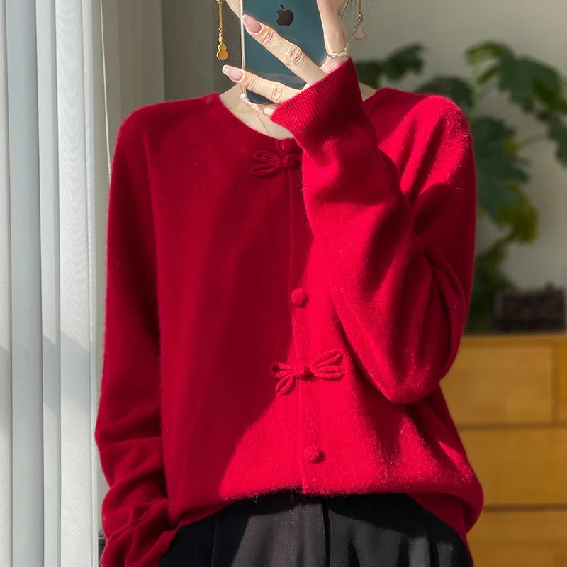 BELLA™ - Cardigan chic à nœud