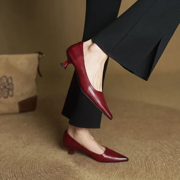 Chaussures à talons Anok en cuir véritable