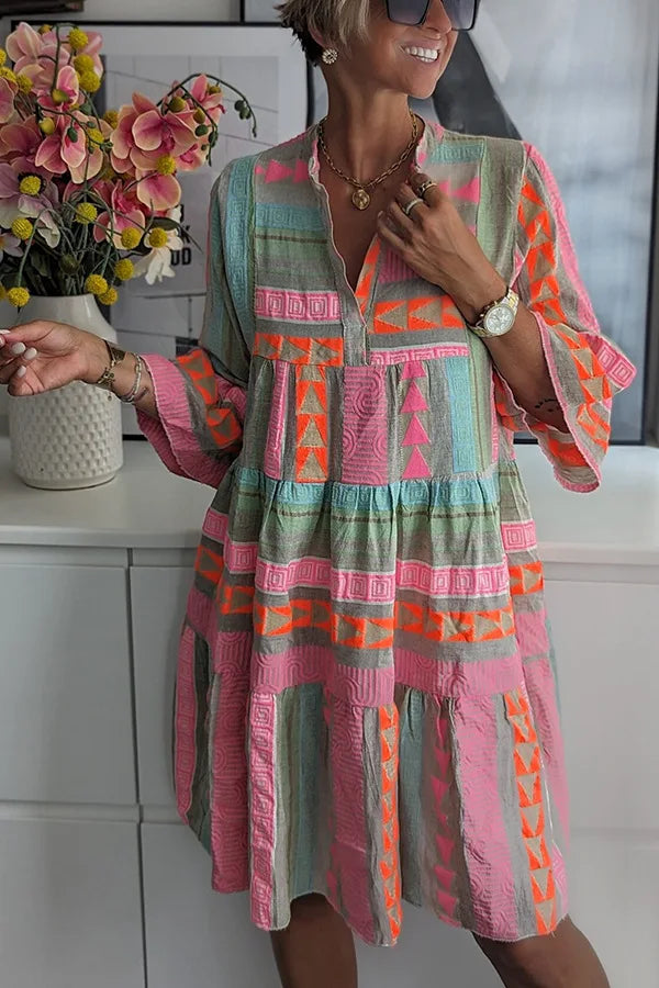 THALIE™ - Robe bohème vibrante