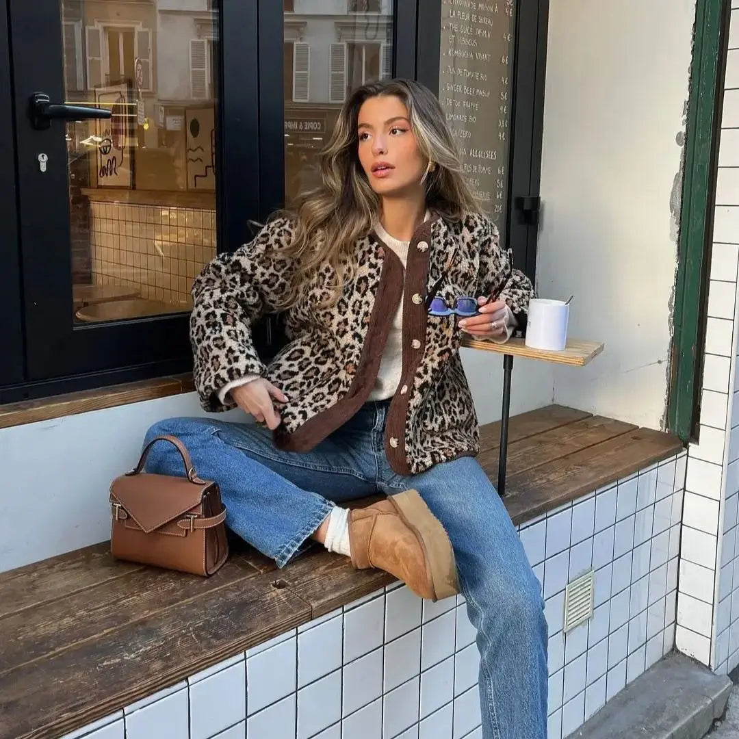 LYDIA™ | Cardigan Chic Léopard