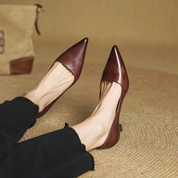 Chaussures à talons Anok en cuir véritable