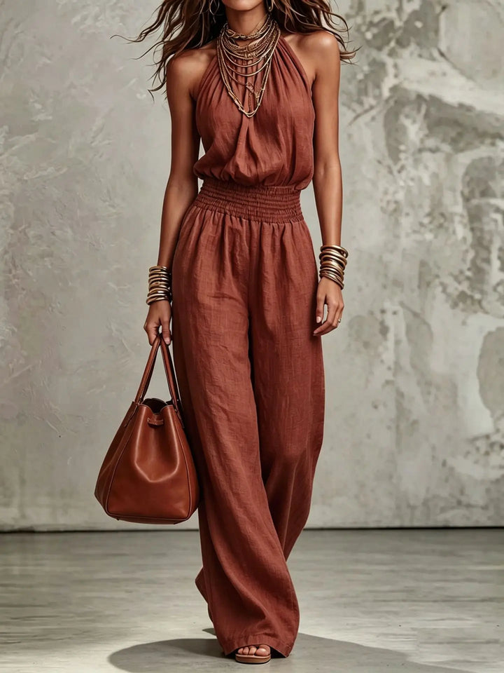Aveline | Elegant Halter Jumpsuit